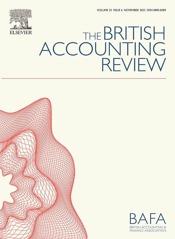 Go to journal home page - The British Accounting Review
